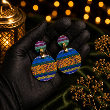 Boho Fabric Earrings – Women Fashion Jewelry | Fozia