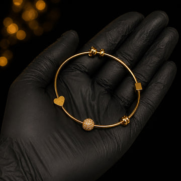 Fozia Crystal Ball Kada Bracelet – Elegant Women Jewelry