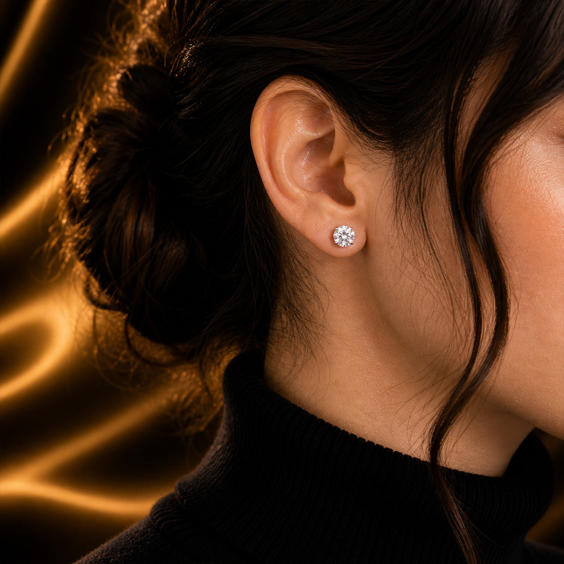 Premium Crystal Stud Earrings – Women Fashion Jewelry | Fozia