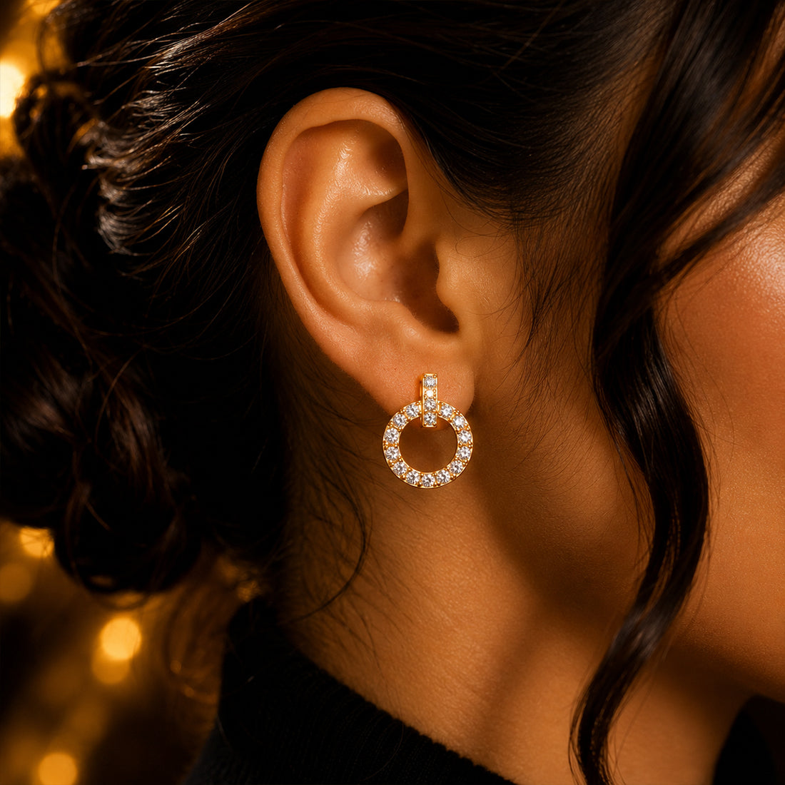 Crystal Mini Hoop Earrings – Women Fashion Jewelry | Fozia