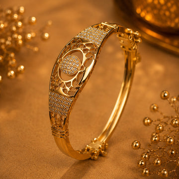 Fozia Royal Crystal Kada Bracelet – Elegant Women Jewelry Pakistan
