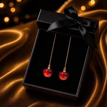 Cherry Drop Earrings – Women Fashion Jewelry | Fozia