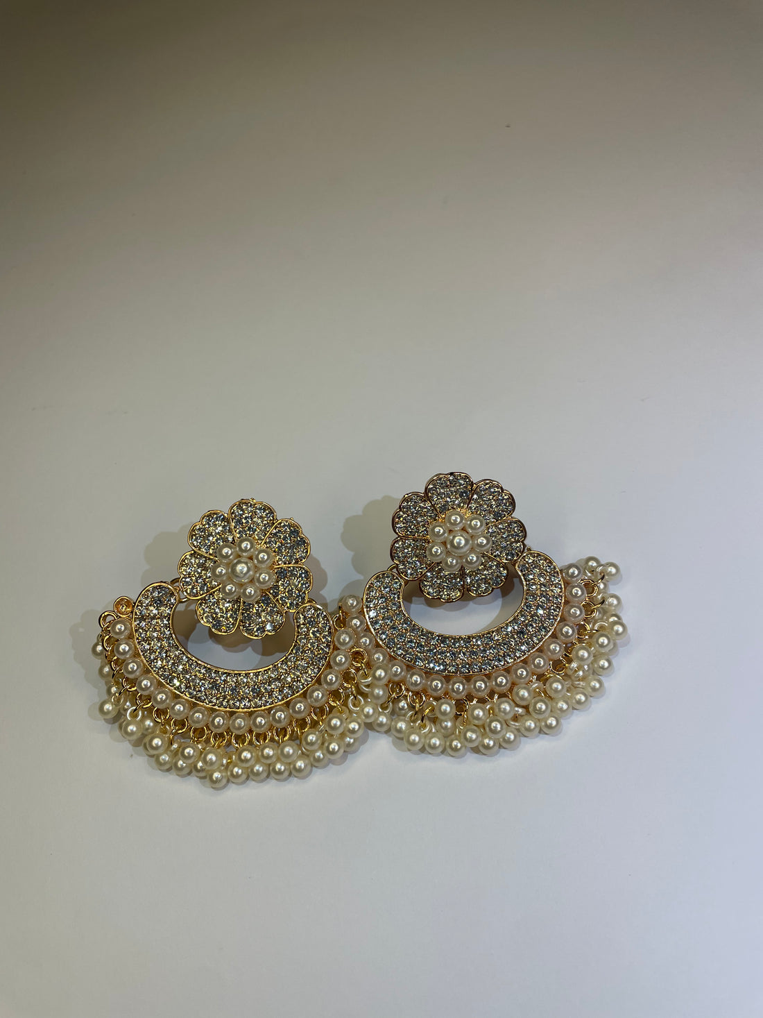 Fozia Golden Heart Crystal Ring & Earrings Set – Women Jewelry Pakistan